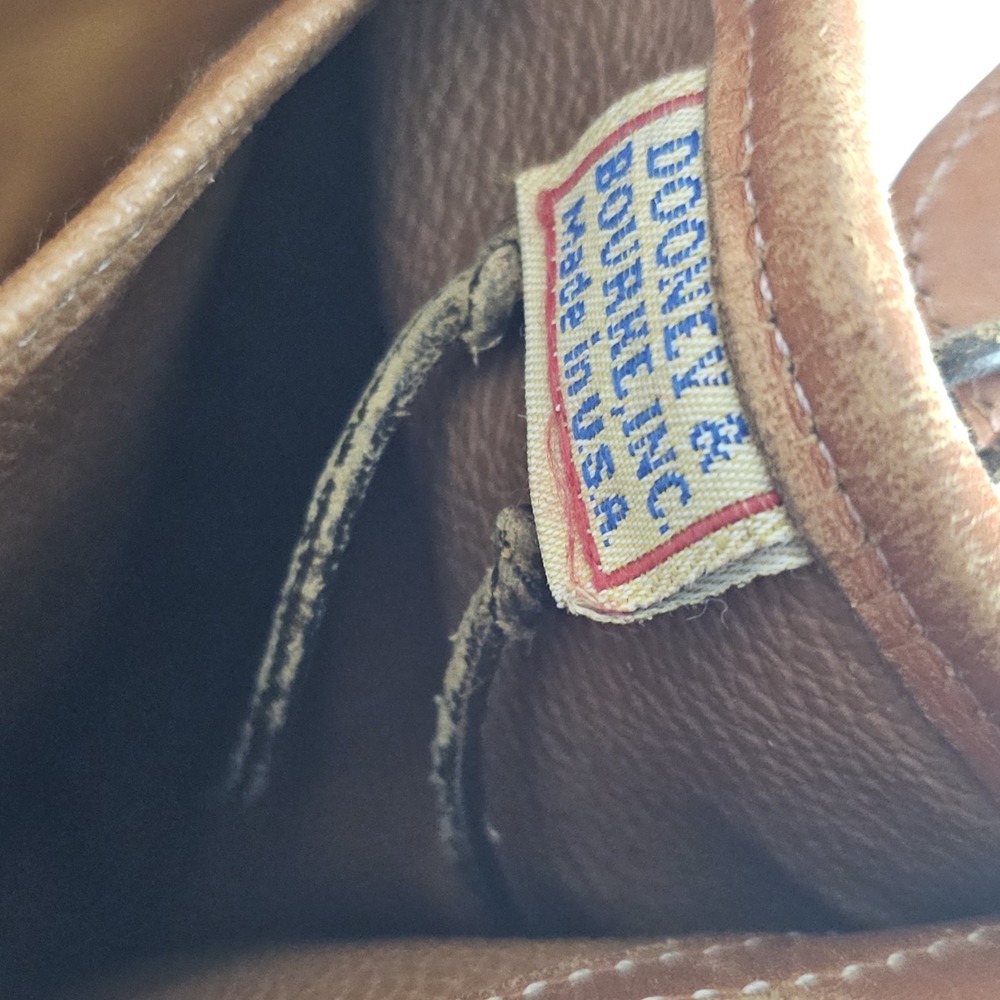 Vintage 90s Dooney And Bourke Pebbled Leather Satchel Laptop Bag Made In USA - Picture 16 of 16